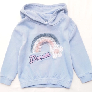 Fialková mikina s dutou Primark - vel. 92